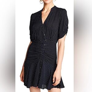 Free People Pippa Polka Dot Mini Dress - Size Large